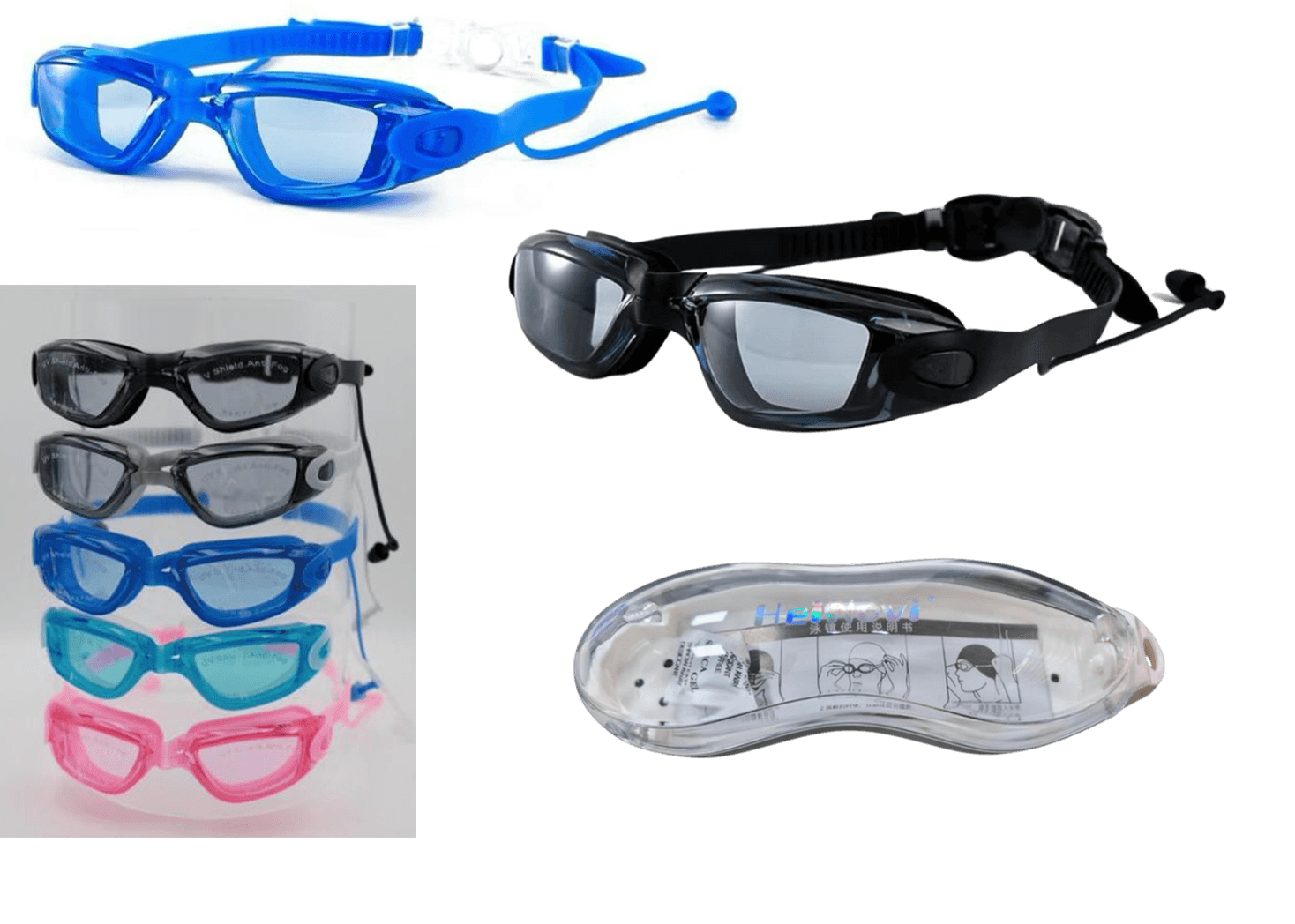 Mirrored Goggles with Case