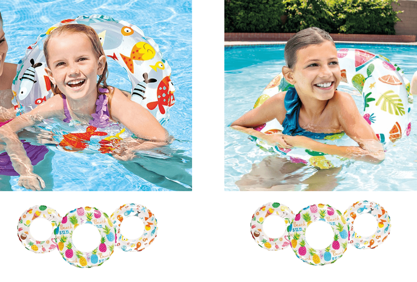 Fruit-Print Swim Ring