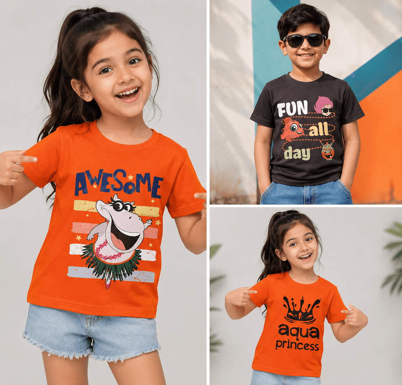 Kids' Graphic Swim Tees