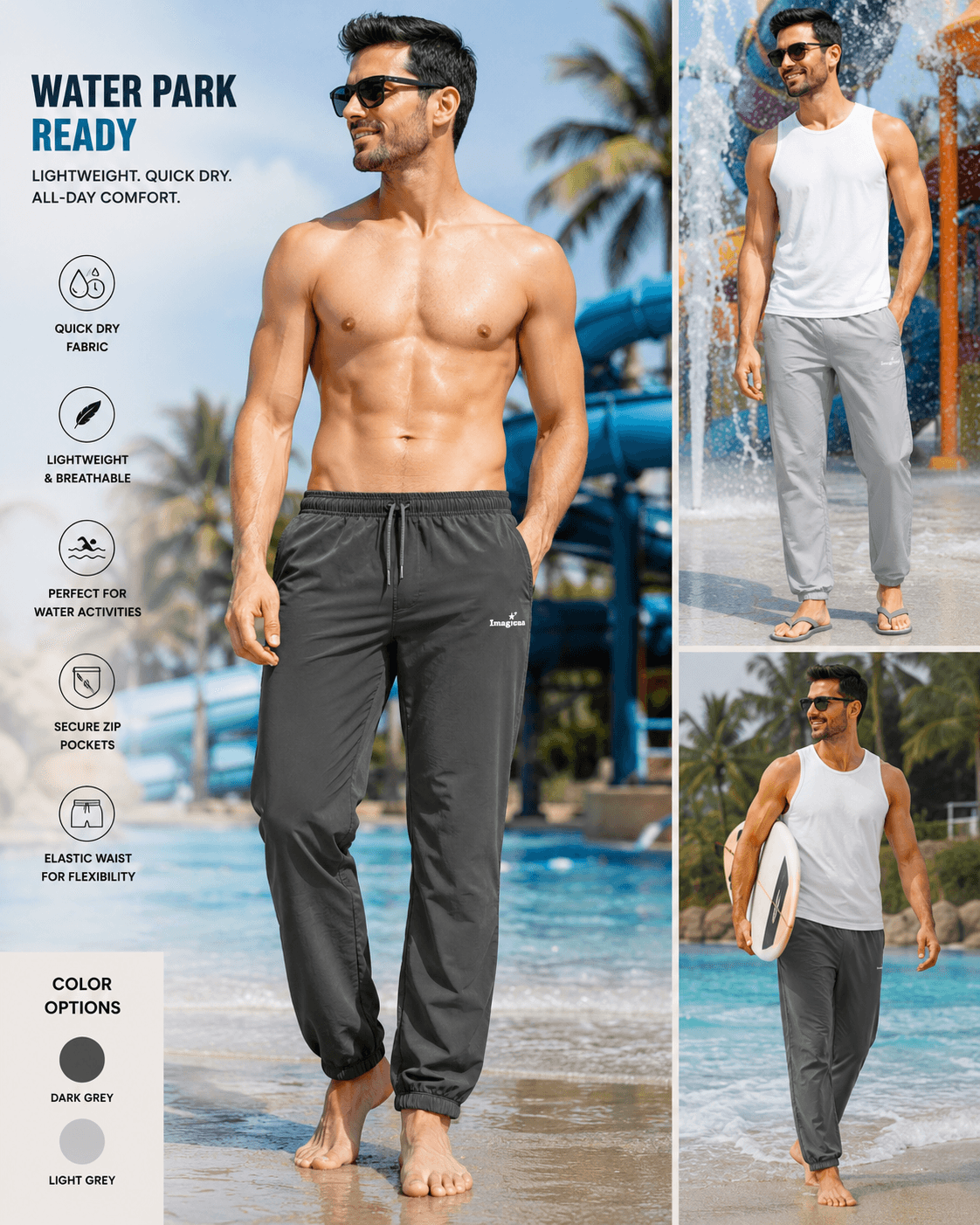 Men's Quick-Dry Waterpark Joggers
