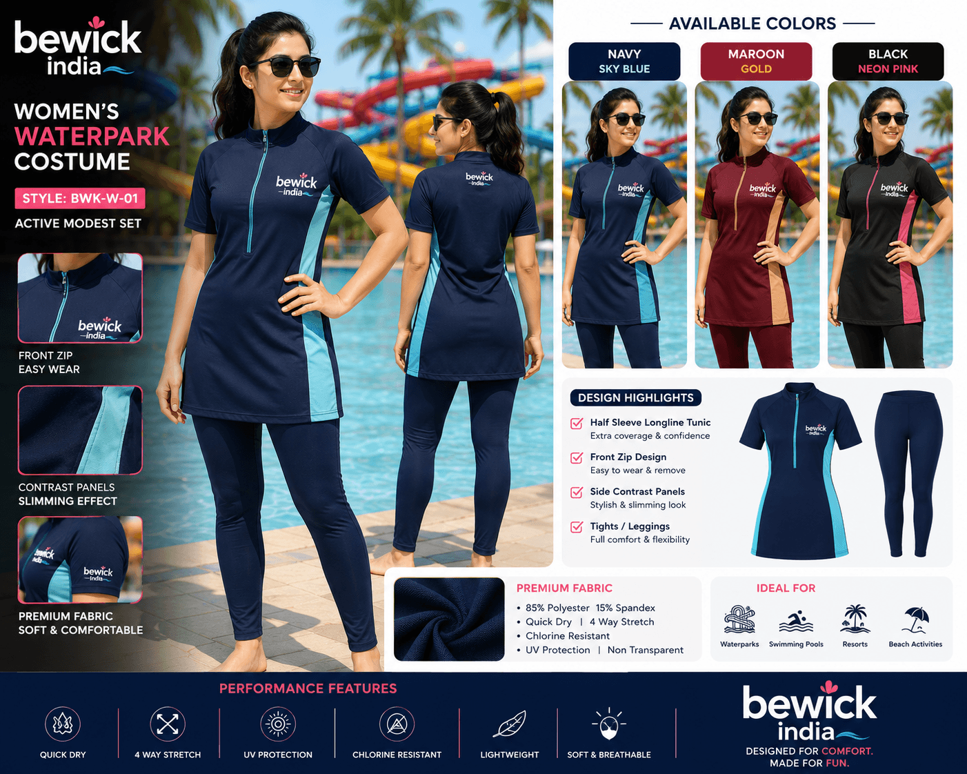 Women's Tunic & Legging Uniform Set